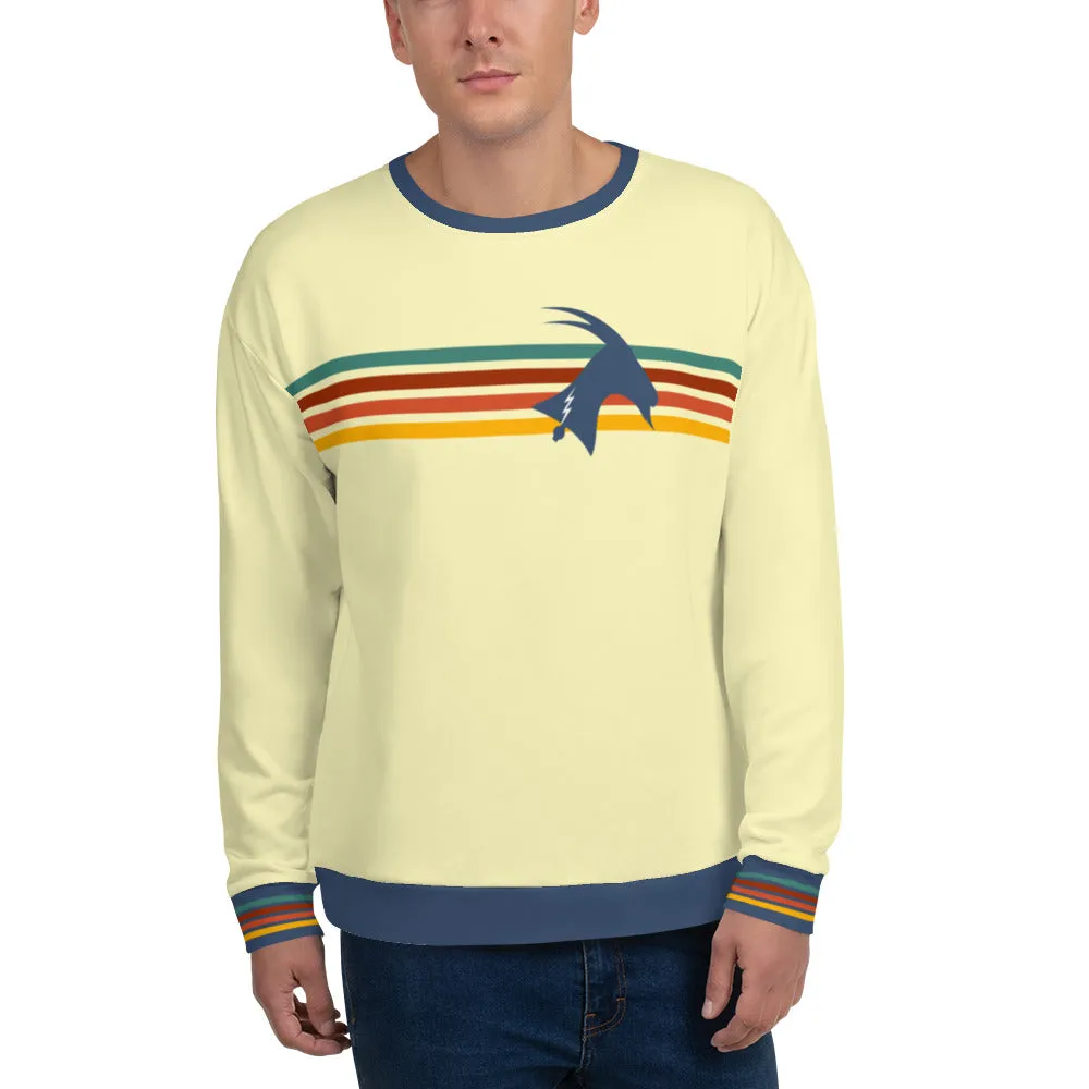 "Phillygoat Retro Vibes" All-Over Sweatshirt