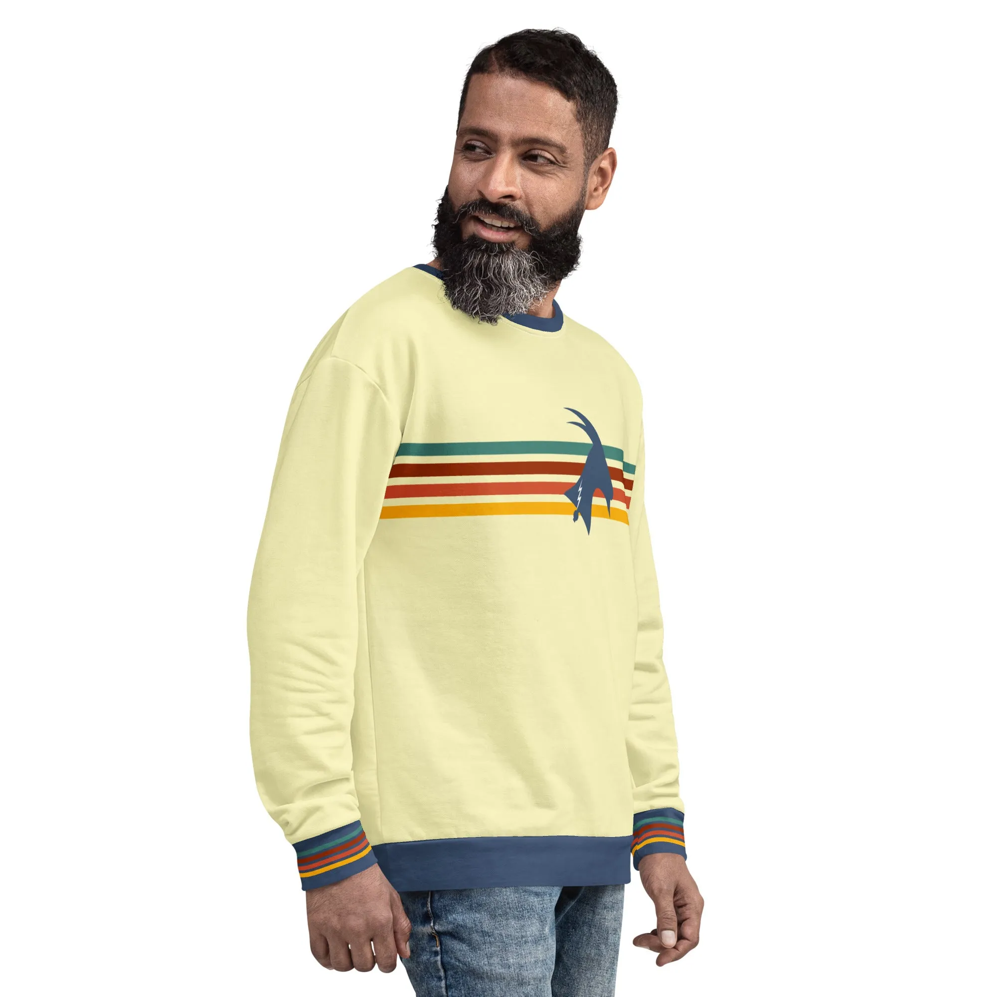 "Phillygoat Retro Vibes" All-Over Sweatshirt