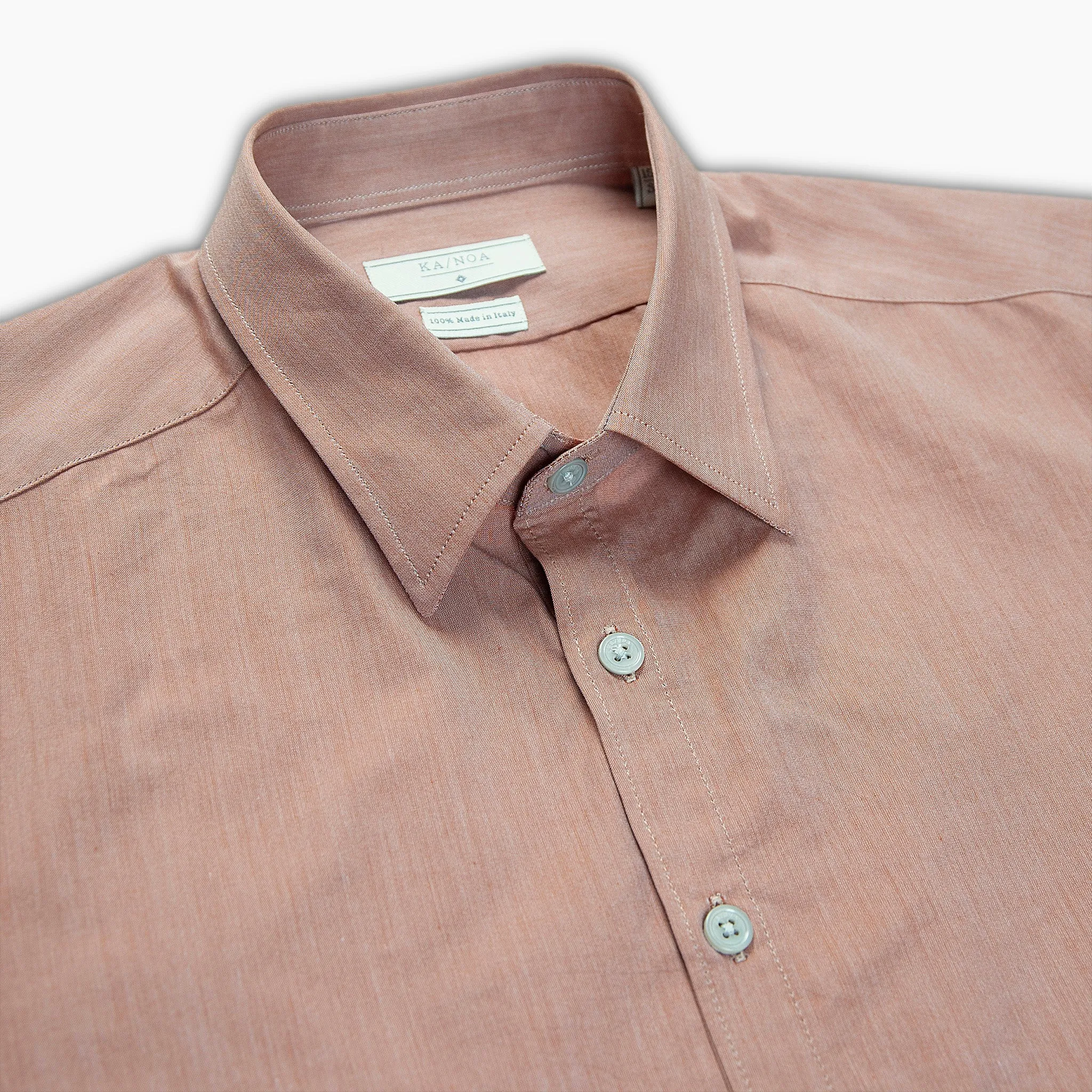 Raimond half-buttoned shirt in Cotton Micro Oxford