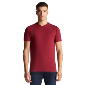 Remus Uomo Stretch Cotton Tee | Dark Red