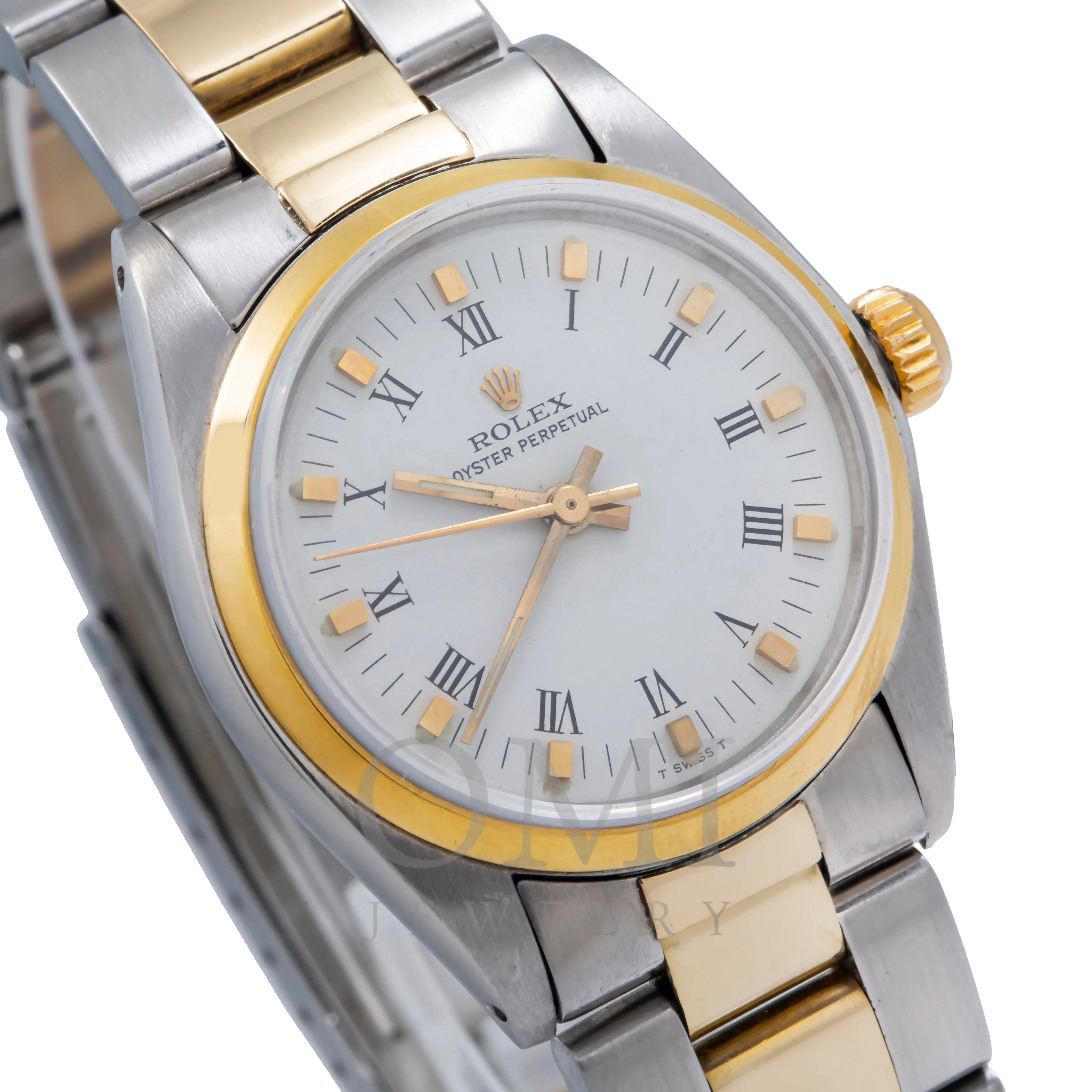 Rolex Oyster Perpetual 6748 31MM White Dial With Two-Tone Oyster Bracelet