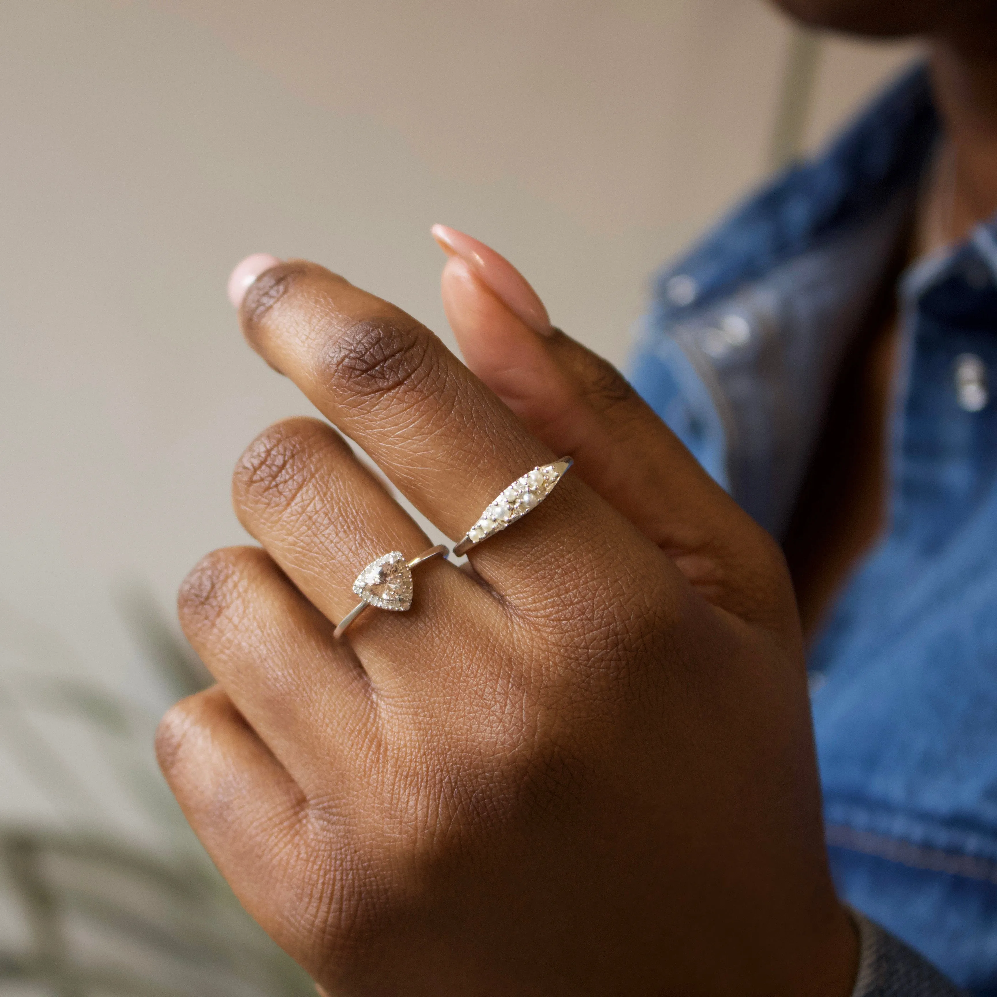 Rosa Morganite & Diamond Ring