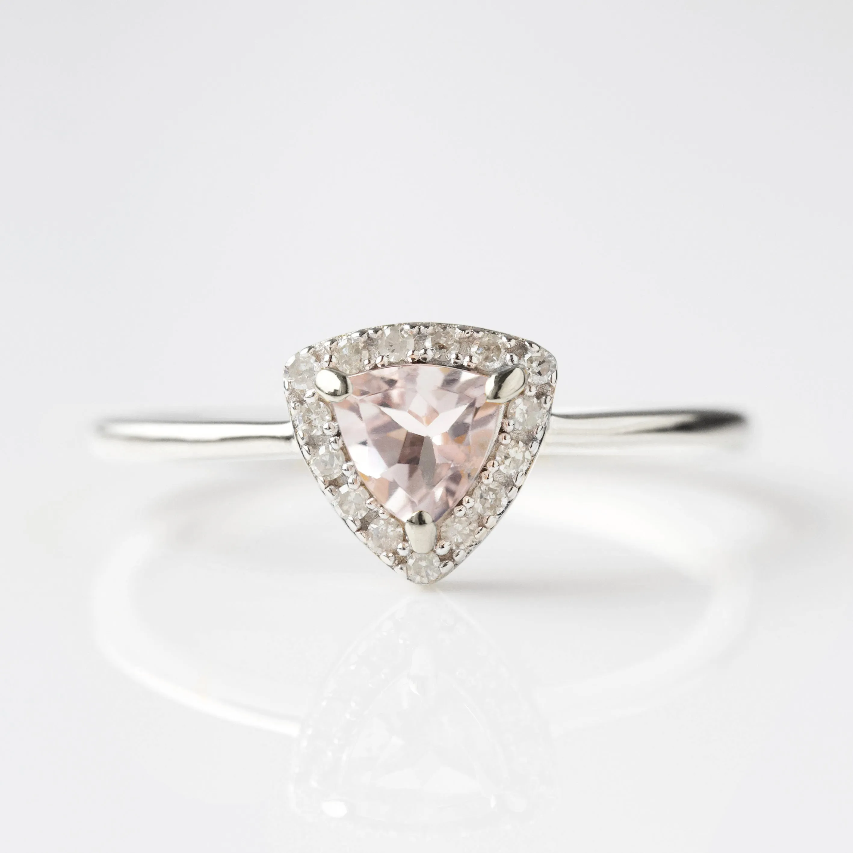 Rosa Morganite & Diamond Ring