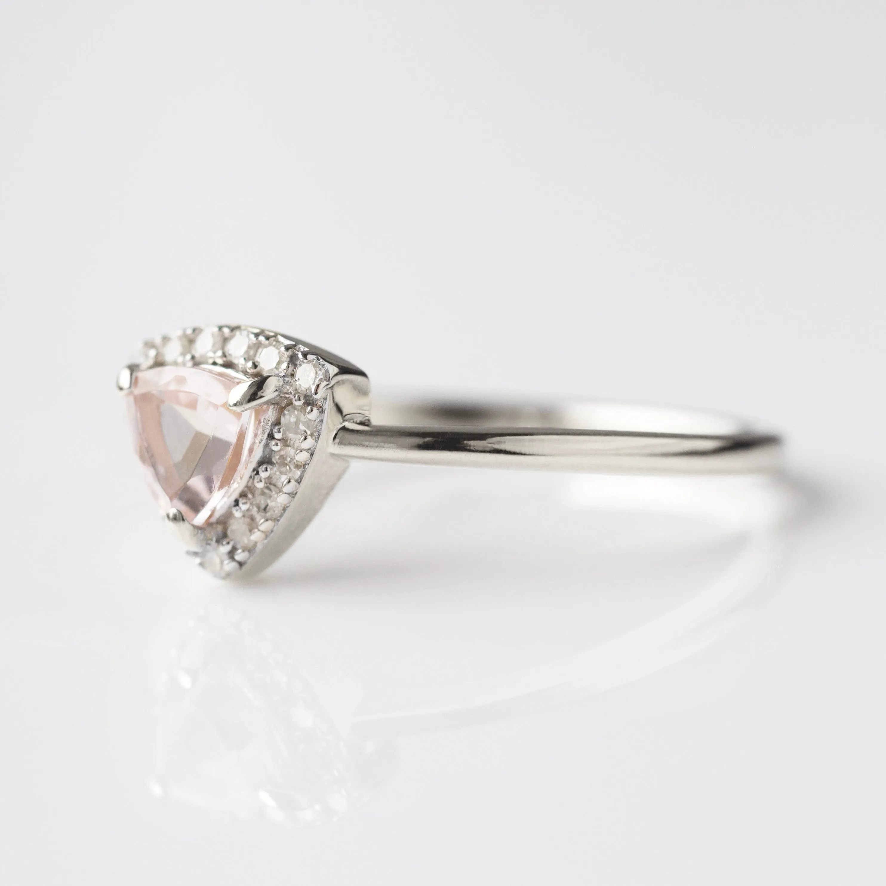 Rosa Morganite & Diamond Ring