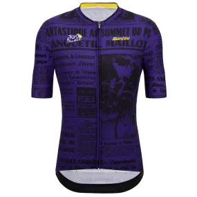 Santini TDF Puy De Dome Jersey - Print