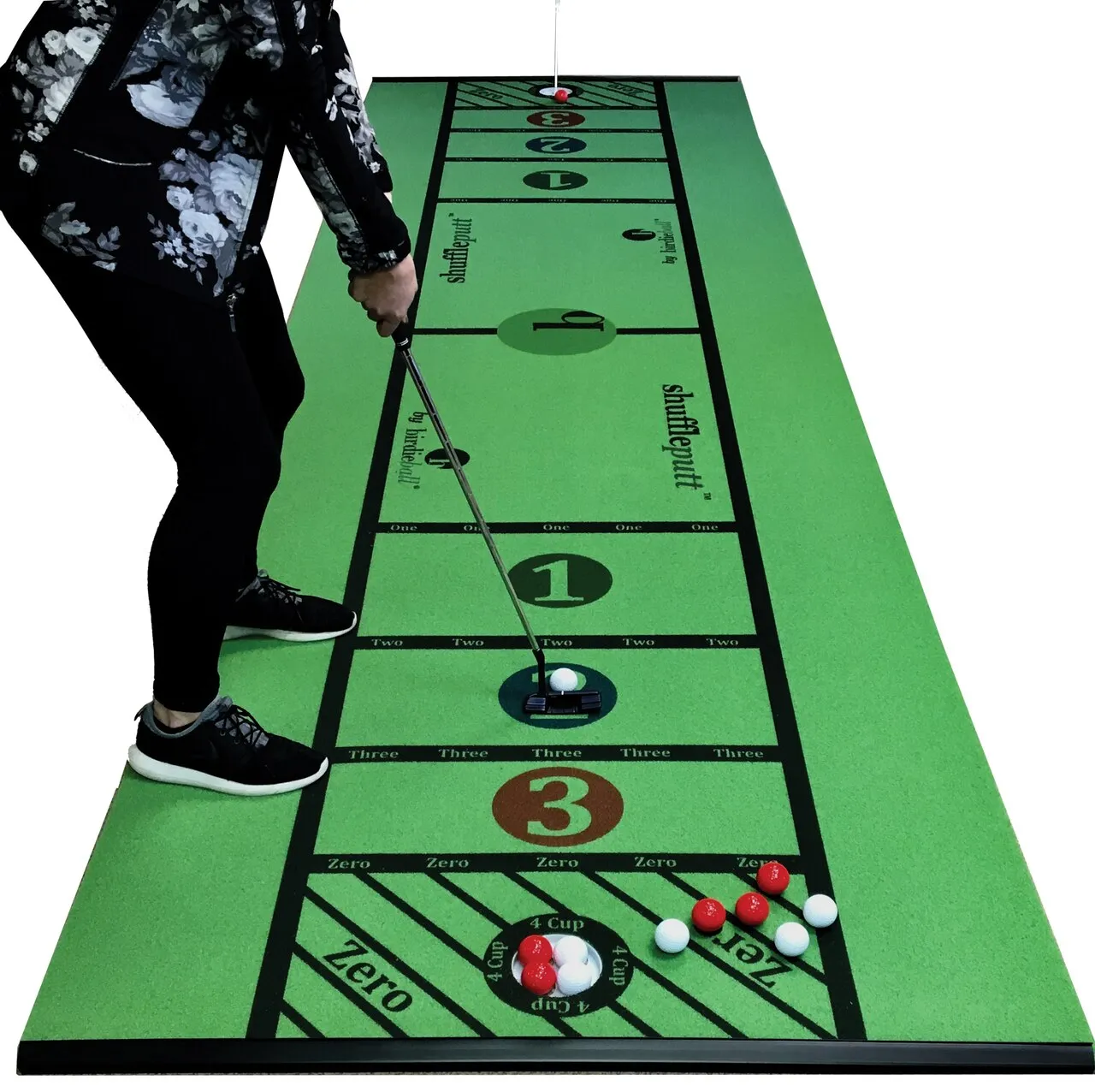 ShufflePutt, Putting Game! Putting and Shuffleboard with a Drain It Twist (4 SIZES)