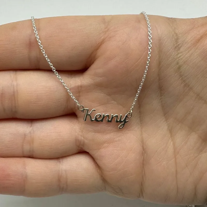 Silver Name Necklace