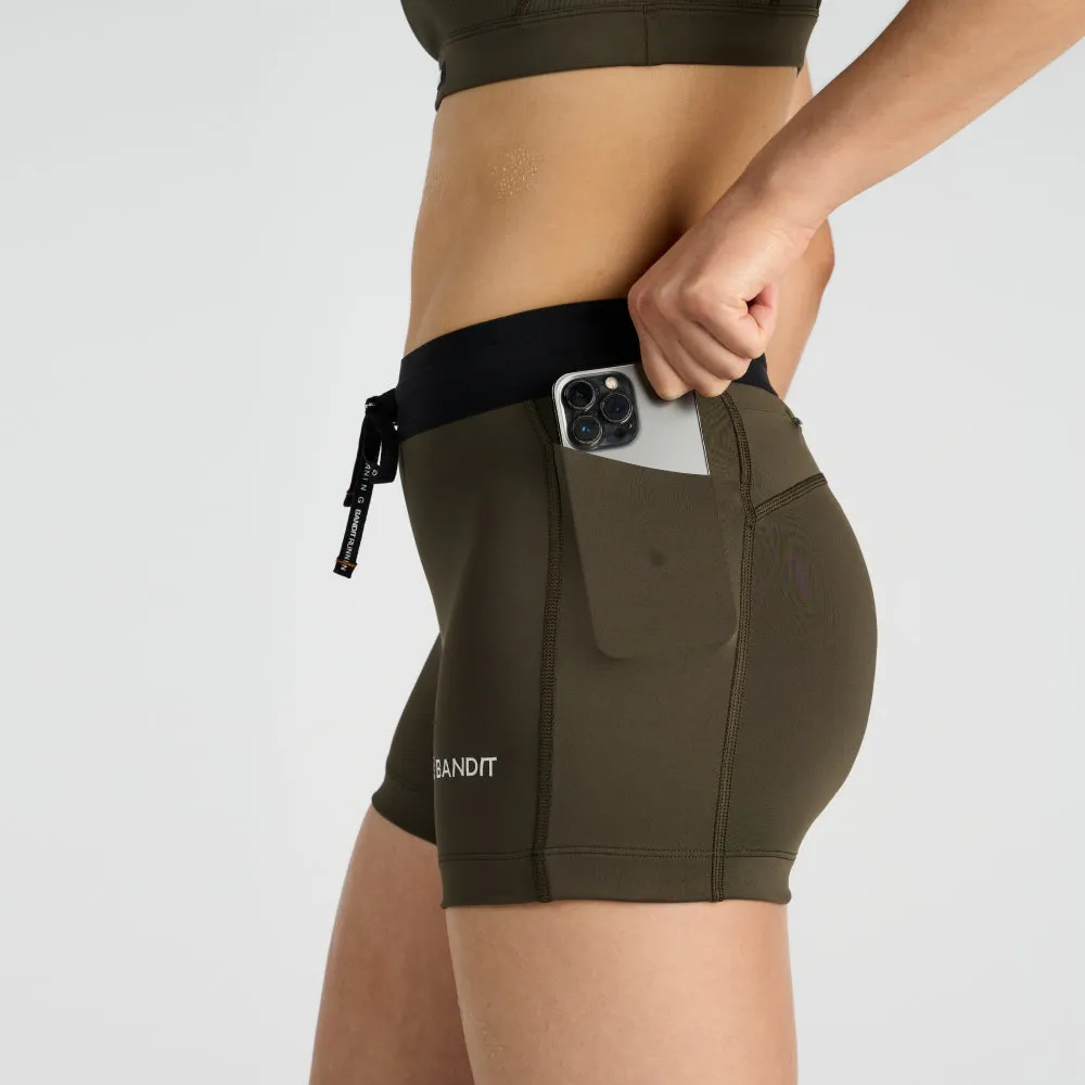 Stamina™ 3" Women's Compression Shorts - Olive