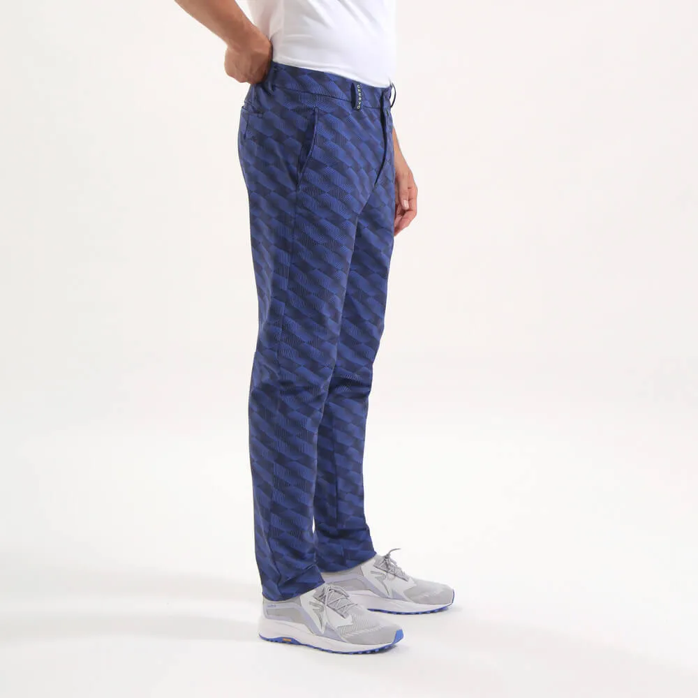 START | 4 WAY STRETCH WELT POCKET PRINTED TROUSERS