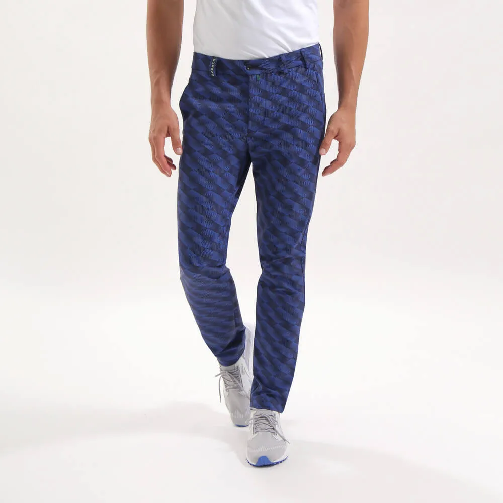 START | 4 WAY STRETCH WELT POCKET PRINTED TROUSERS