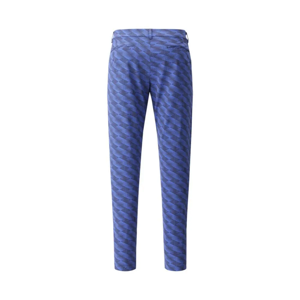 START | 4 WAY STRETCH WELT POCKET PRINTED TROUSERS