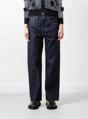 Straight Selvedge Jeans Rinse Blue