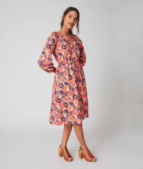 Stretch Cotton Midi Farrah Dress