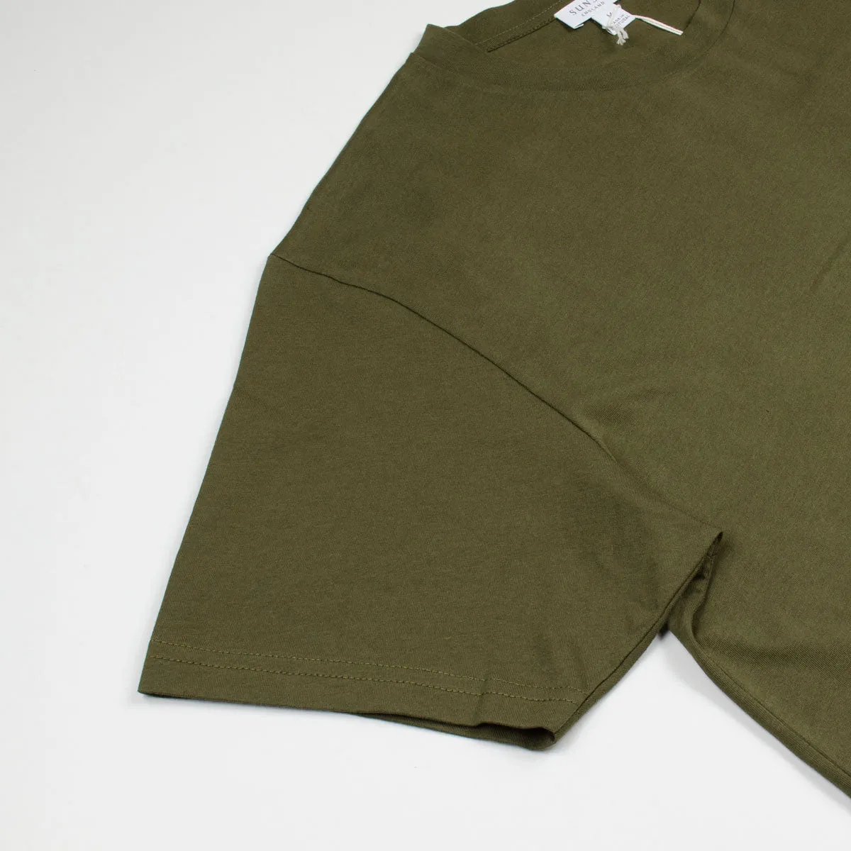 Sunspel - Short Sleeve Riviera Crew Neck T-shirt - Military Green