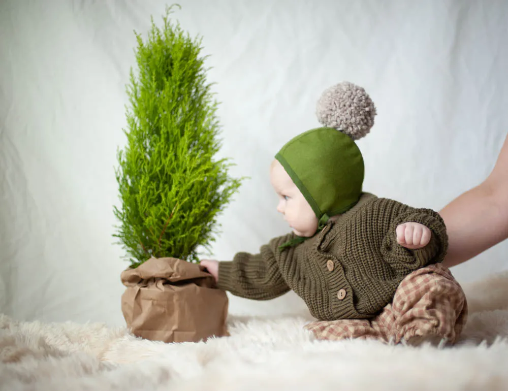 The Simple Folk Chunk Cardigan Olive