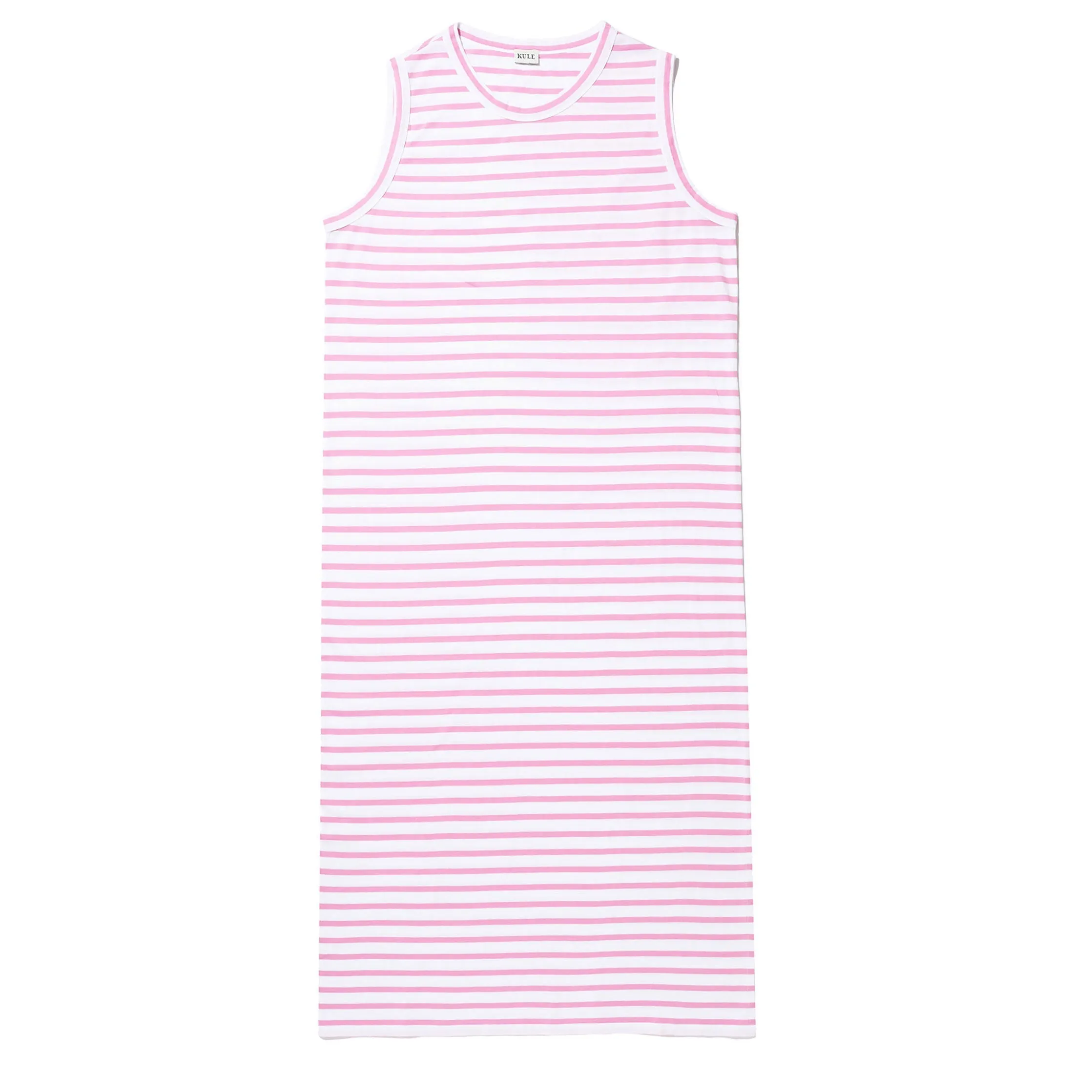 The Tank Dress - White/Hot Pink