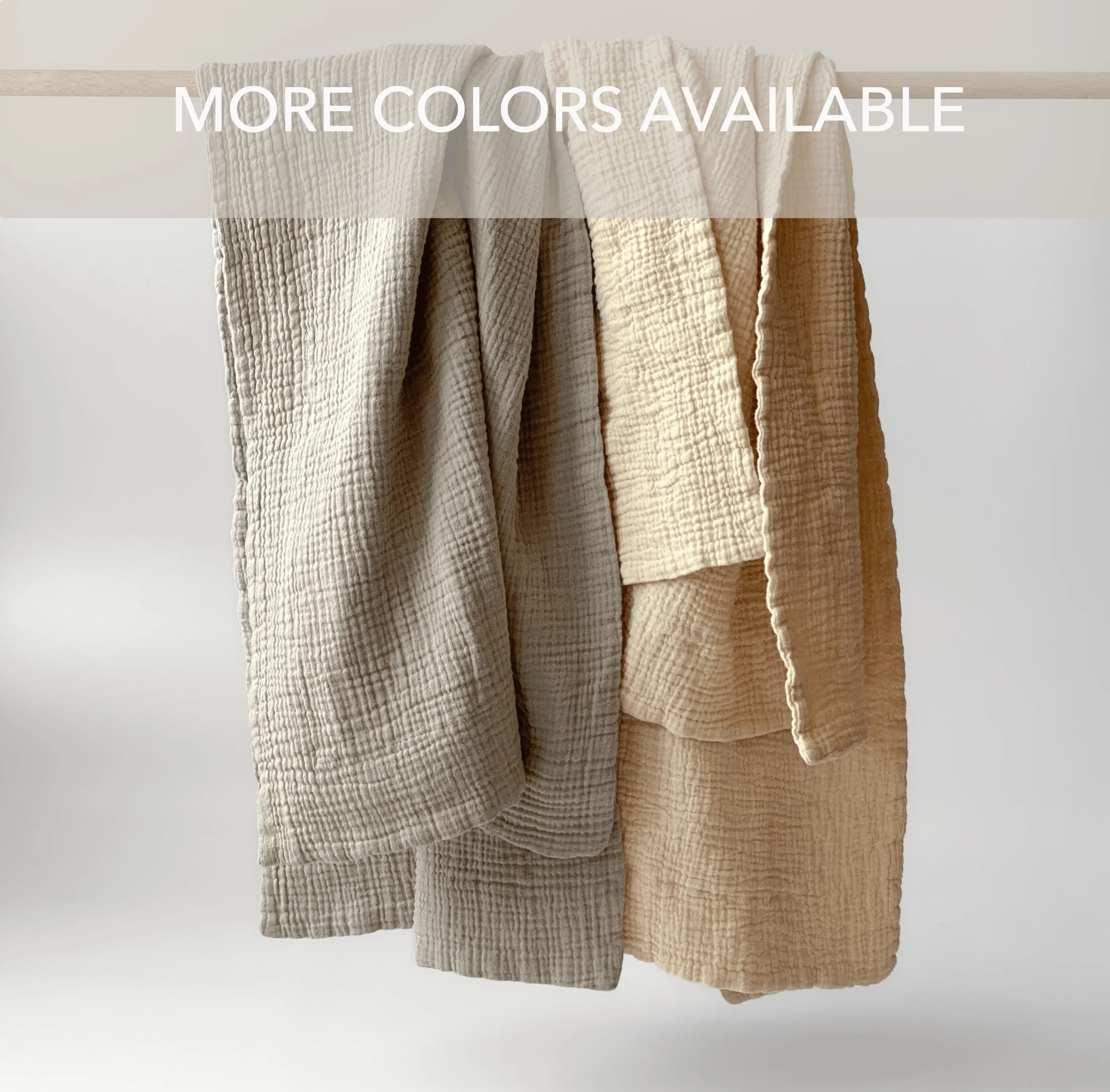 Thick Cotton Muslin Towel - MEDIUM 24X40 - Many Colors Available