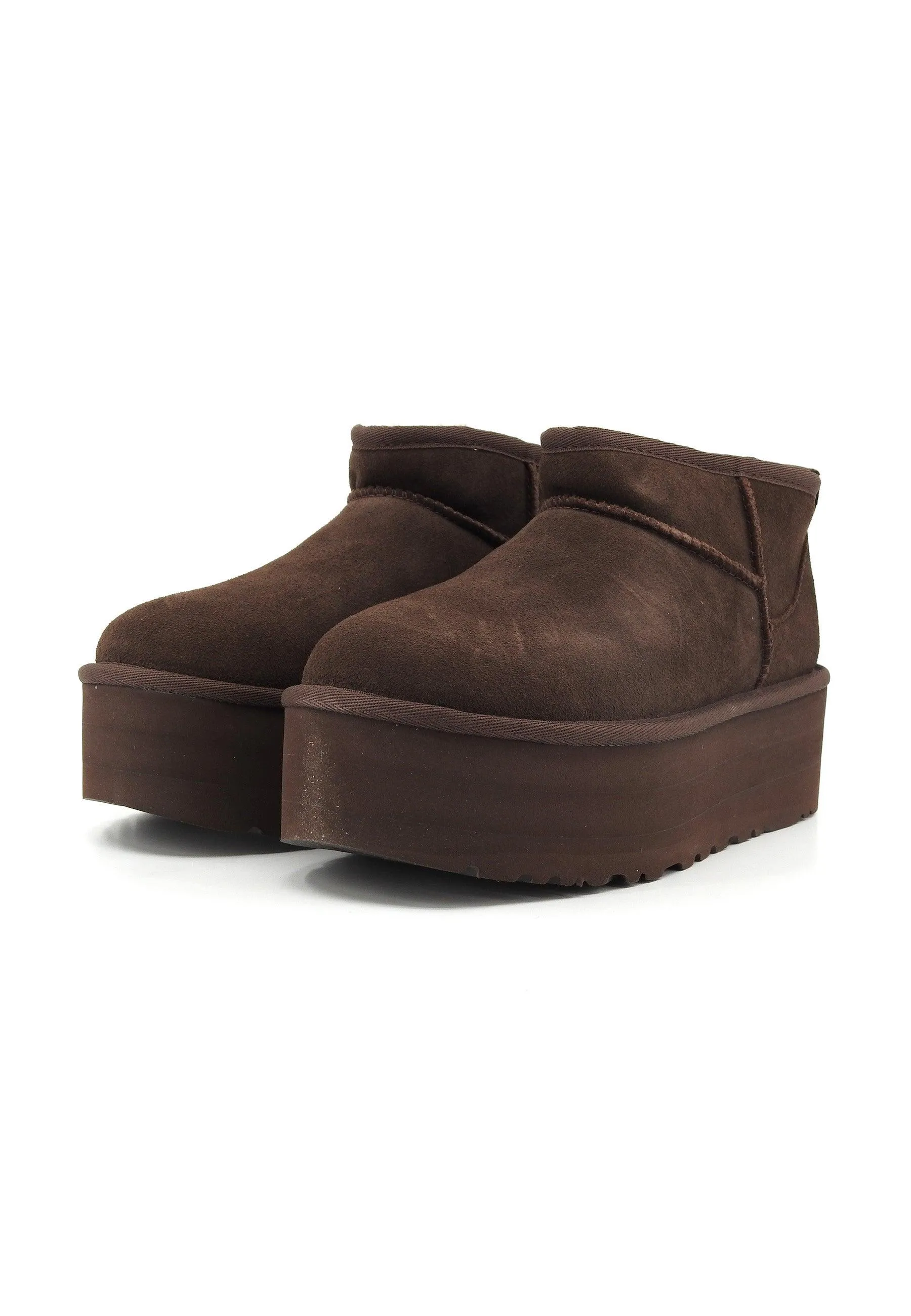 UGG Classic Ultra Mini Stivaletto Pelo Donna Burnt Cedar W1135092