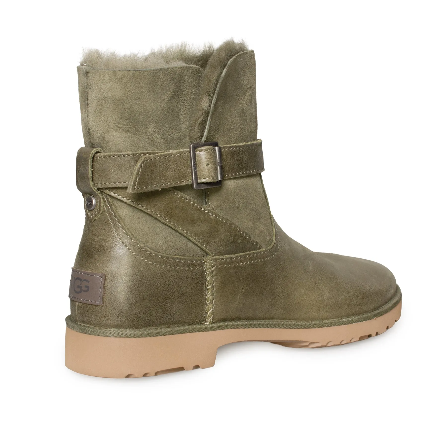 UGG Romely Buckle Burnt Olive Boots - Women's