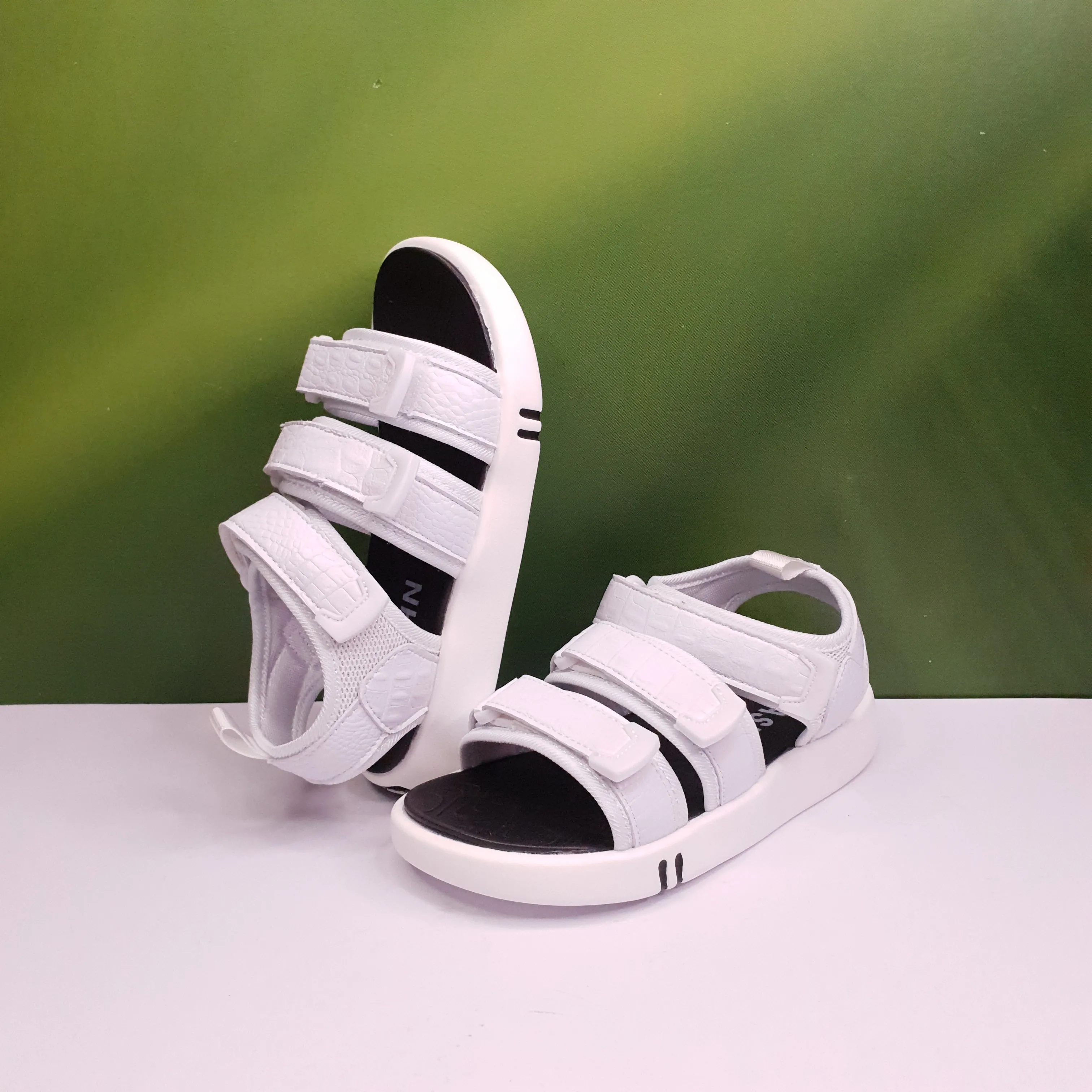 Unisex Black & White Comfort Sandals