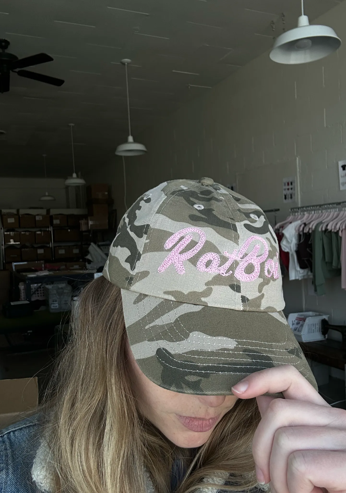 VARSITY DAD HAT IN CAMO