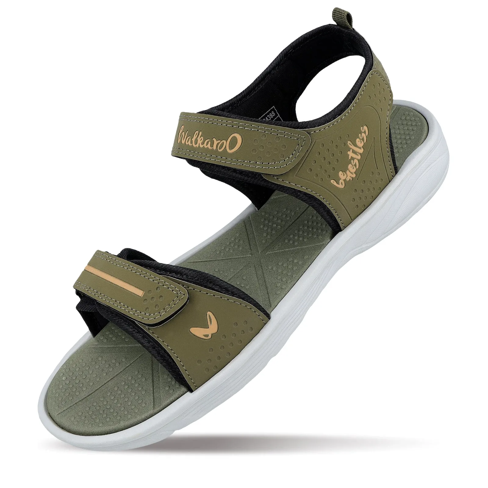 Walkaroo Men Sandals  - WC4388 Olive Green