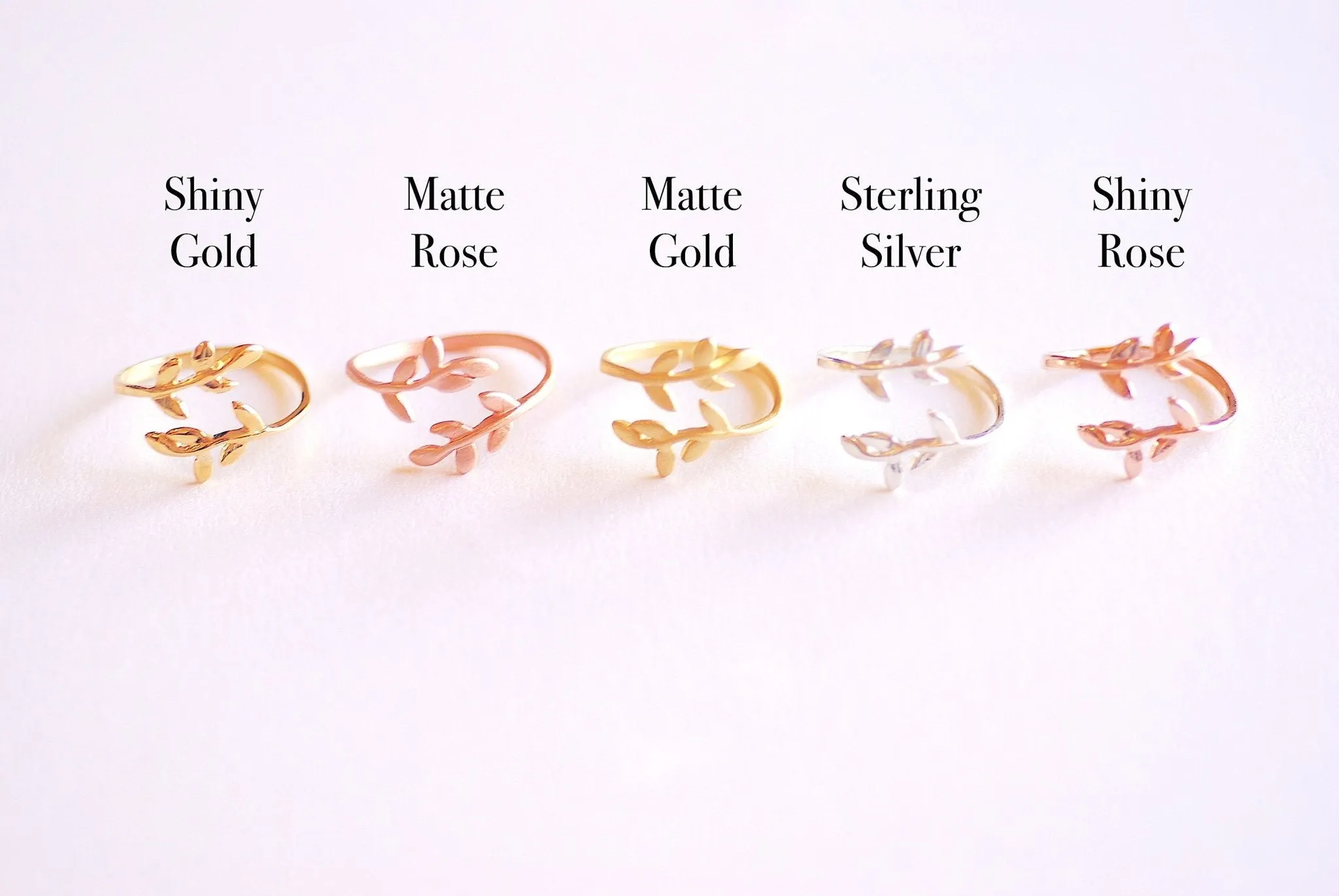 Wholesale Shiny Gold Leaf Branch Ring, Gold Leaf Ring, Layering Ring, Vine Ring, Laurel Ring, Nature Jewelry, twig ring, branch ring, tree ring,