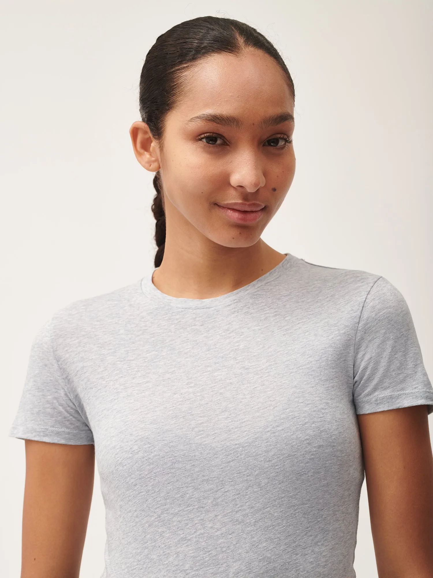 Women's 365 Cotton-Stretch T-shirt—grey-marl