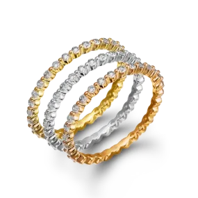 Zeghani - 14K Yellow Gold Eternity Band