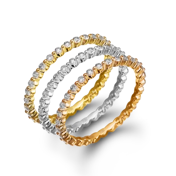 Zeghani - 14K Yellow Gold Eternity Band