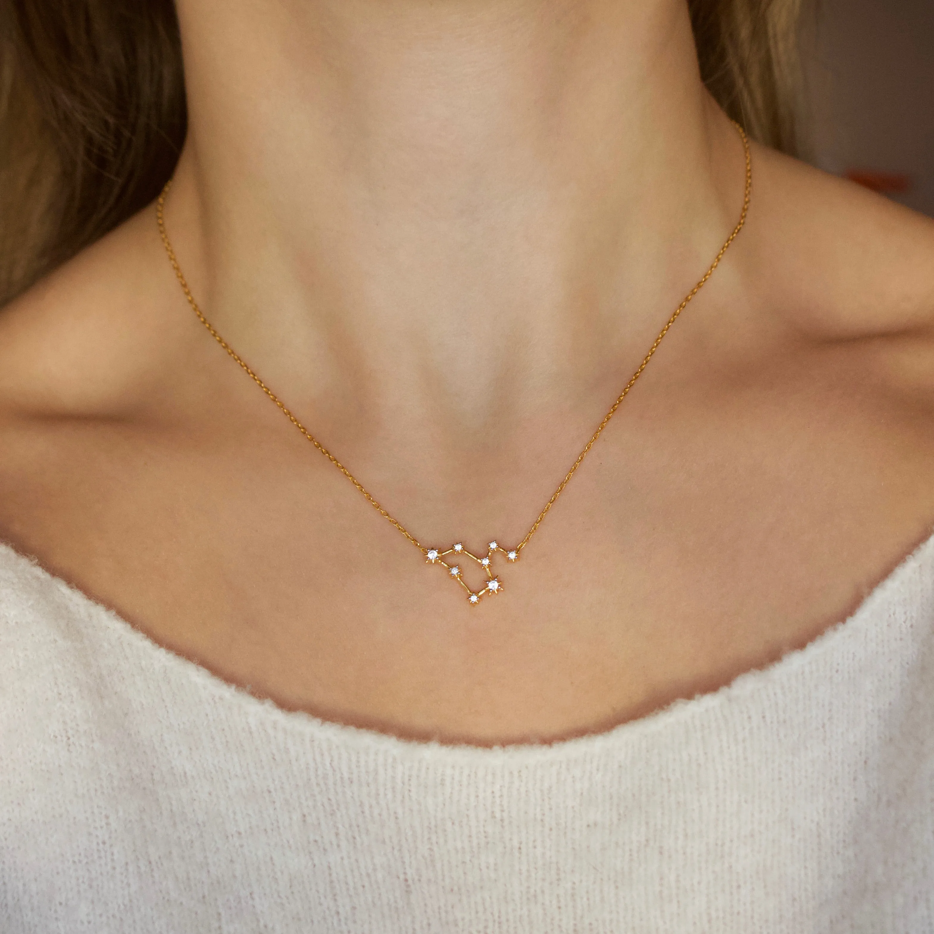 Zodiac Diamond Constellation Necklace