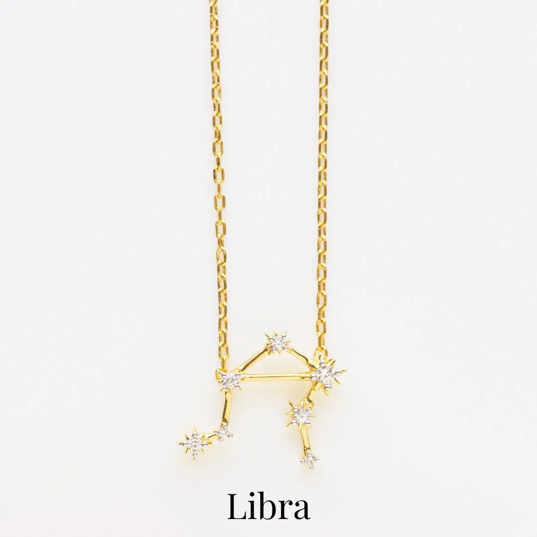 Zodiac Diamond Constellation Necklace