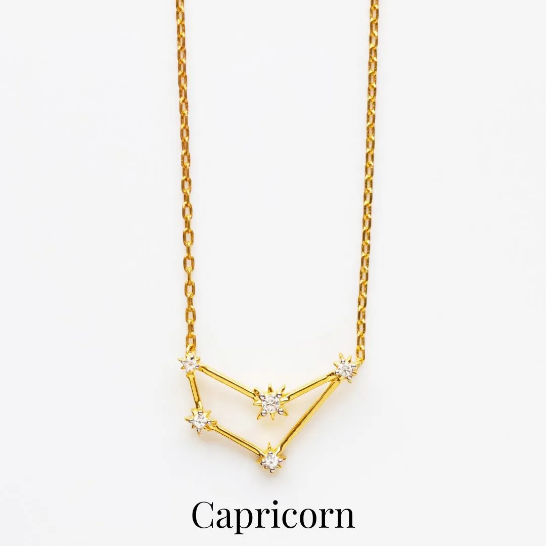 Zodiac Diamond Constellation Necklace