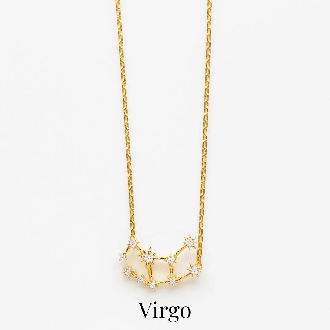 Zodiac Diamond Constellation Necklace