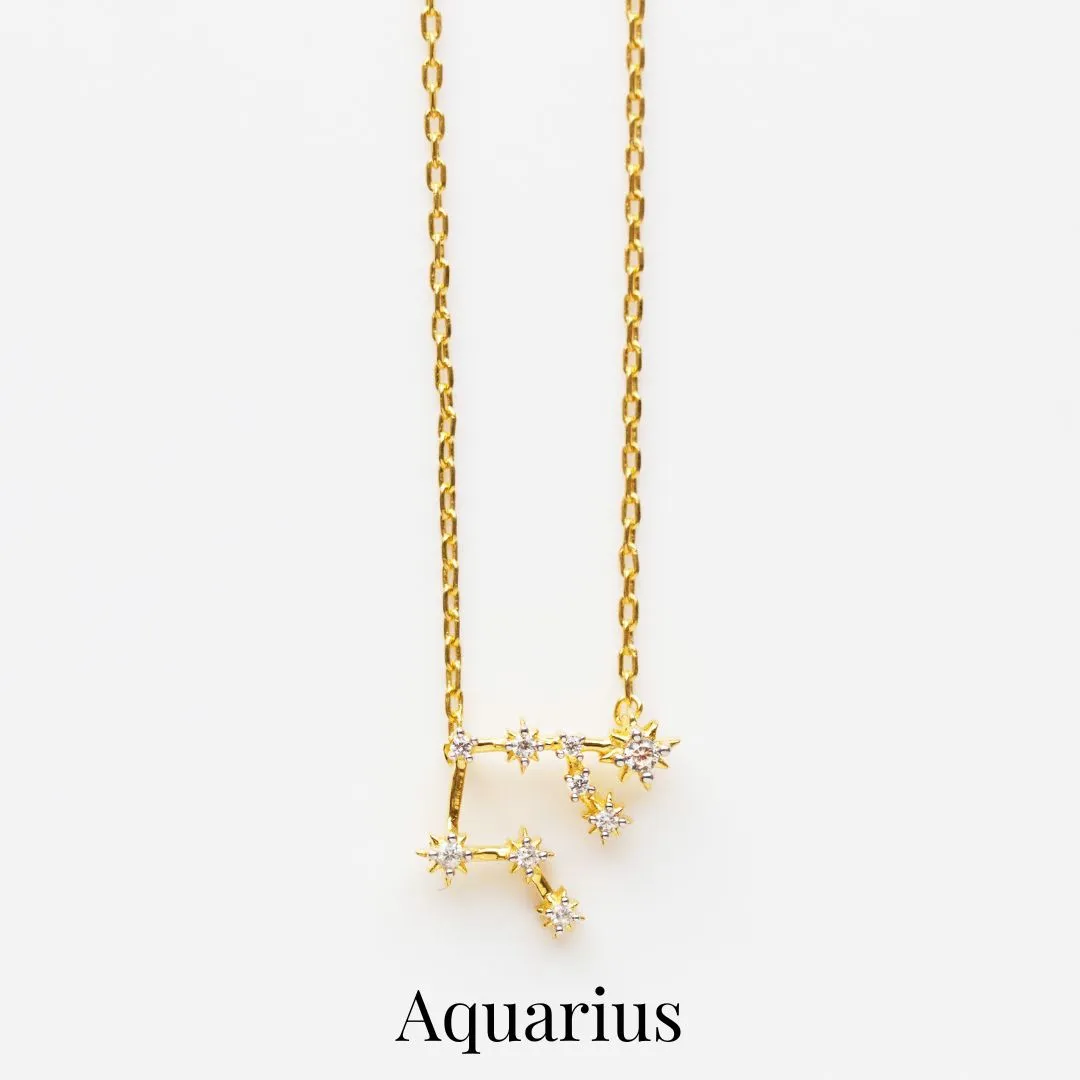 Zodiac Diamond Constellation Necklace