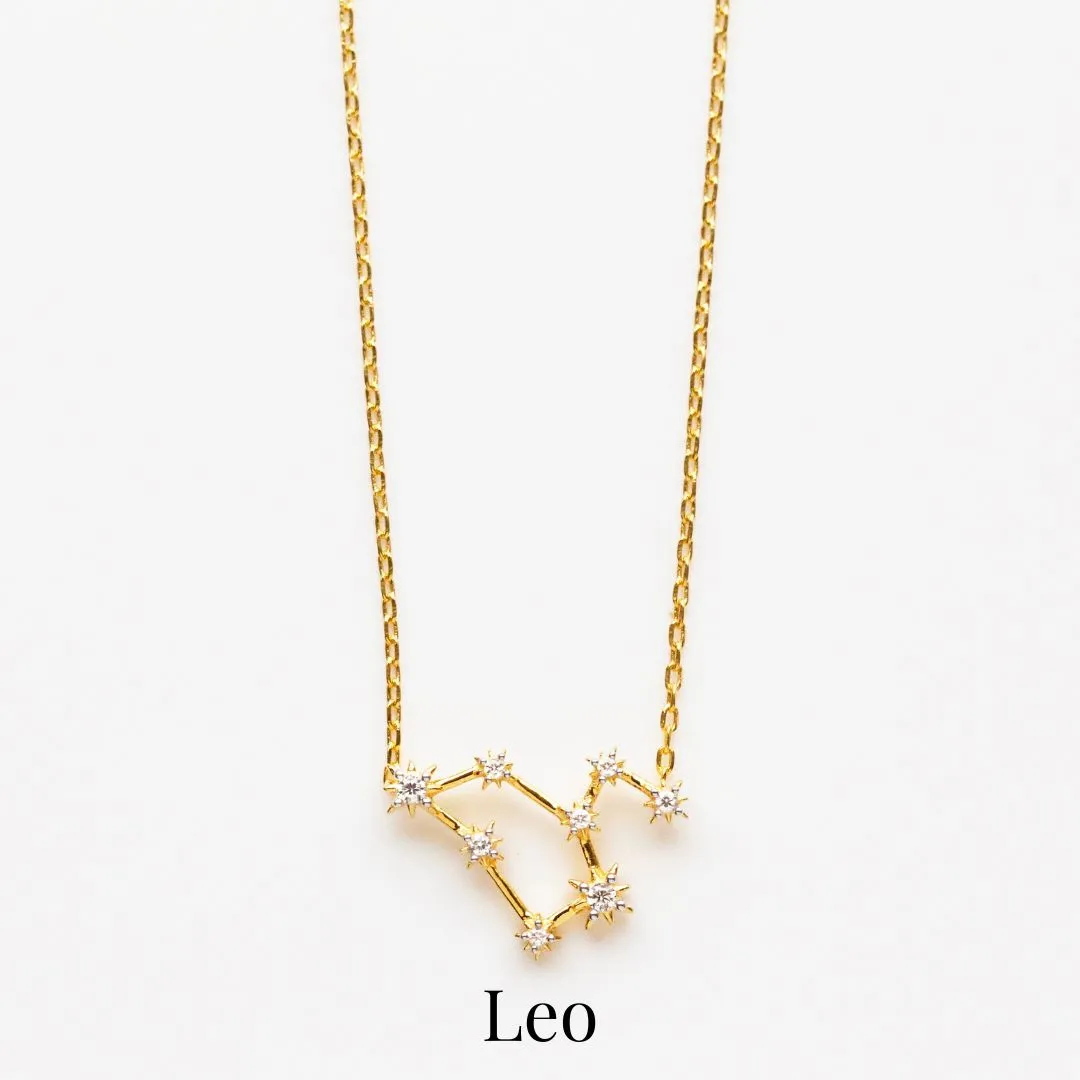 Zodiac Diamond Constellation Necklace