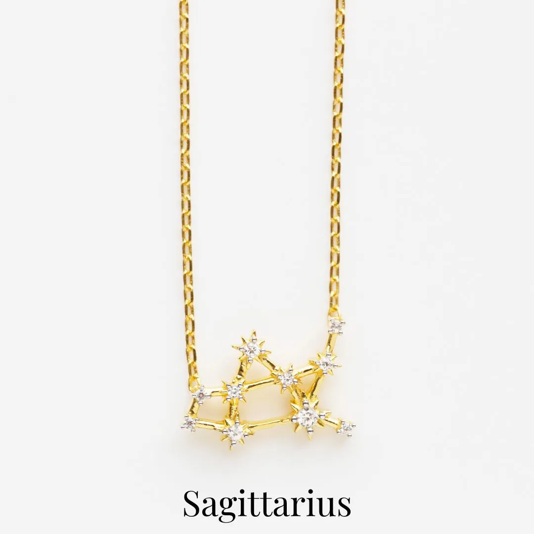 Zodiac Diamond Constellation Necklace